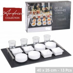 Coffret de 6 verrines en verre Cristallin 28 cl - Amuses bouche à