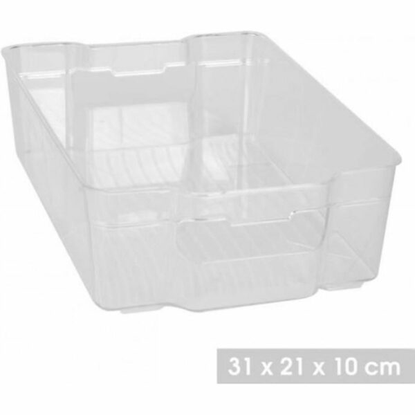 Casier Caisse de Rangement Pour Réfrigérateur Bac Frigo ( lot de 2 ) Panier Plastique Alimentaire hapygood pas cher