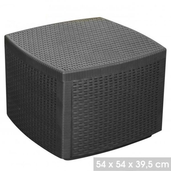 Table Cube Coffre Meuble de Jardin Rangement