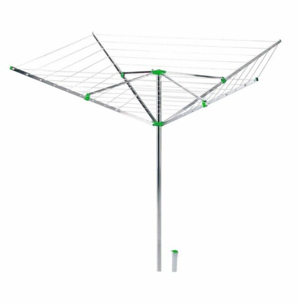 Séchoir Parapluie 50 mètres FRANDIS Séchoir à Linge Jardin Extérieur Aluminium Corde à linge Plein Air